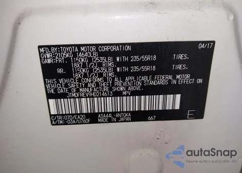 2017 Toyota Rav4 Limited from USA, damaged, VIN JTMDFREV9HD214613